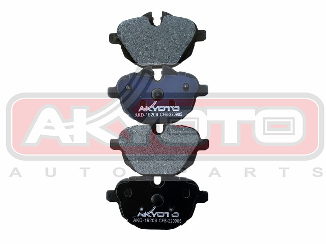 КОЛОДКИ ТОРМОЗНЫЕ ДИСКОВЫЕ ЗАДНИЕ AKD-19206