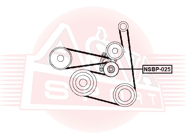 РОЛИК НАТЯЖНОЙ NSBP-025