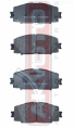 КОЛОДКИ ТОРМОЗНЫЕ ДИСКОВЫЕ ПЕРЕДНИЕ AKD-1508