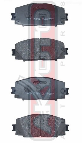 КОЛОДКИ ТОРМОЗНЫЕ ДИСКОВЫЕ ПЕРЕДНИЕ AKD-1508