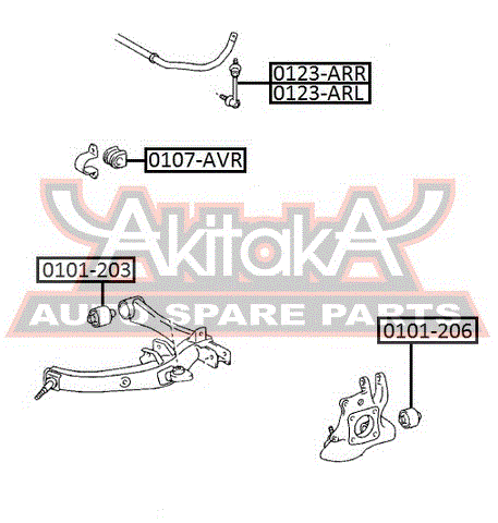 ВТУЛКА ЗАДНЕГО СТАБИЛИЗАТОРА D20 0107-AVR