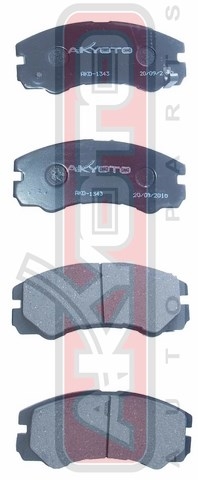 КОЛОДКИ ТОРМОЗНЫЕ ДИСКОВЫЕ ПЕРЕДНИЕ AKD-1343