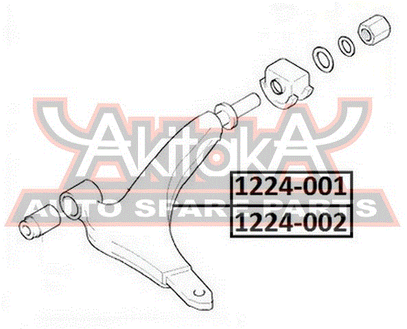 РЫЧАГ ПЕРЕДНИЙ НИЖНИЙ ПРАВЫЙ 1224-001