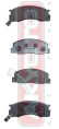 КОЛОДКИ ТОРМОЗНЫЕ ДИСКОВЫЕ ПЕРЕДНИЕ AKD-1273