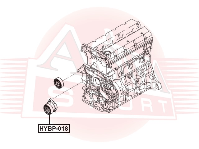 РОЛИК НАТЯЖНОЙ HYBP-018