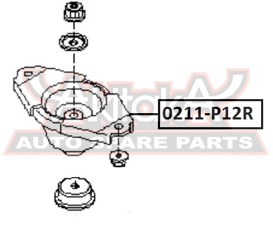 ОПОРА АМОРТИЗАТОРА 0211-P12R