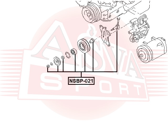 РОЛИК НАТЯЖНОЙ NSBP-021