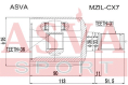 ШРУС ВНУТРЕННИЙ ЛЕВЫЙ 36x36.2x31 MZIL-CX7