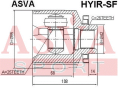 ШРУС ВНУТРЕННИЙ ПРАВЫЙ 25x42x26 HYIR-SF