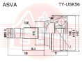 ШРУС НАРУЖНЫЙ 30x78x36 TY-USK56