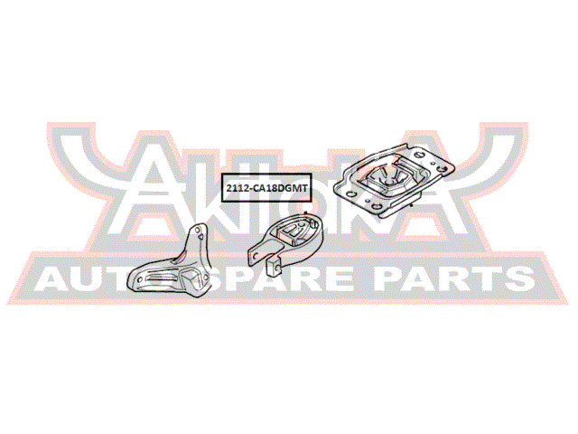 ПОДУШКА КОРОБКИ СКОРОСТЕЙ MT 2112-CA18DGMT