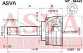ШРУС НАРУЖНЫЙ 32x54x25 MT-34A43