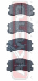 КОЛОДКИ ТОРМОЗНЫЕ ДИСКОВЫЕ ПЕРЕДНИЕ AKD-1294