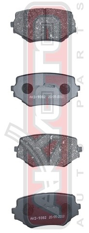 КОЛОДКИ ТОРМОЗНЫЕ ДИСКОВЫЕ ПЕРЕДНИЕ AKD-9382