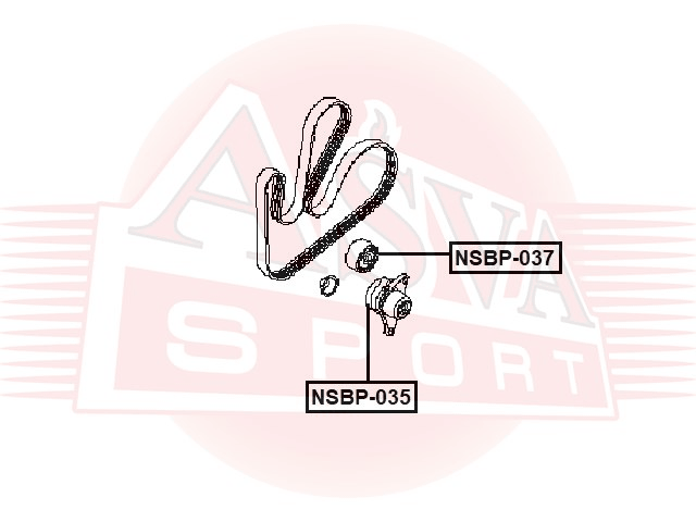 РОЛИК НАТЯЖНОЙ NSBP-035