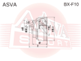 ШРУС НАРУЖНЫЙ 25X65.2X37 BX-F10