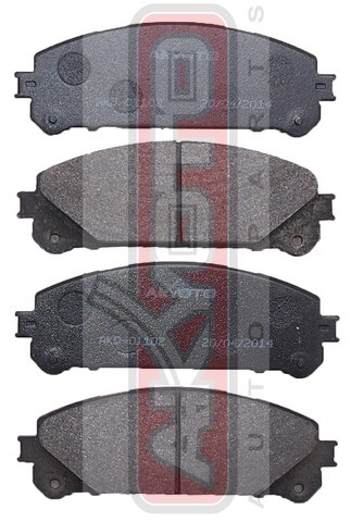 КОЛОДКИ ТОРМОЗНЫЕ ДИСКОВЫЕ ПЕРЕДНИЕ AKD-01102
