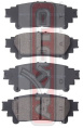 КОЛОДКИ ТОРМОЗНЫЕ ДИСКОВЫЕ ЗАДНИЕ AKD-01201