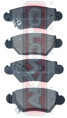 КОЛОДКИ ТОРМОЗНЫЕ ДИСКОВЫЕ ЗАДНИЕ AKD-0162