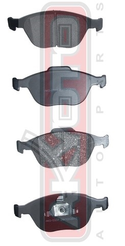 КОЛОДКИ ТОРМОЗНЫЕ ДИСКОВЫЕ ПЕРЕДНИЕ AKD-0337