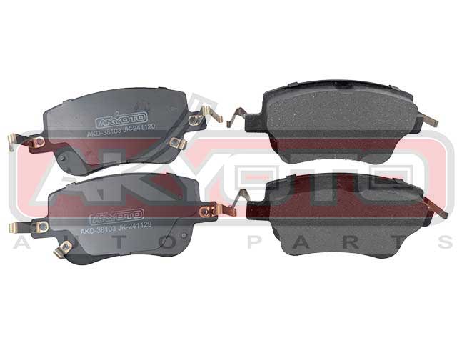 КОЛОДКИ ТОРМОЗНЫЕ ДИСКОВЫЕ ПЕРЕДНИЕ AKD-38103