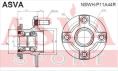 СТУПИЦА ЗАДНЯЯ С КОЛЬЦОМ АБС NSWH-P11A44R