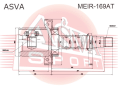 ШРУС ВНУТРЕННИЙ 25X38X27 MEIR-169AT
