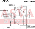 ШРУС НАРУЖНЫЙ 27x56.7x36 VO-XC9A48