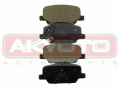 КОЛОДКИ ТОРМОЗНЫЕ ДИСКОВЫЕ ЗАДНИЕ AKD-12218