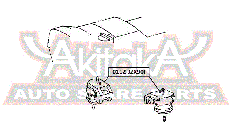 ПОДУШКА ДВИГАТЕЛЯ ПЕРЕДНЯЯ 0112-JZX90F