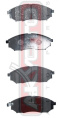 КОЛОДКИ ТОРМОЗНЫЕ ДИСКОВЫЕ ПЕРЕДНИЕ AKD-EG090