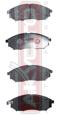 КОЛОДКИ ТОРМОЗНЫЕ ДИСКОВЫЕ ПЕРЕДНИЕ AKD-EG090