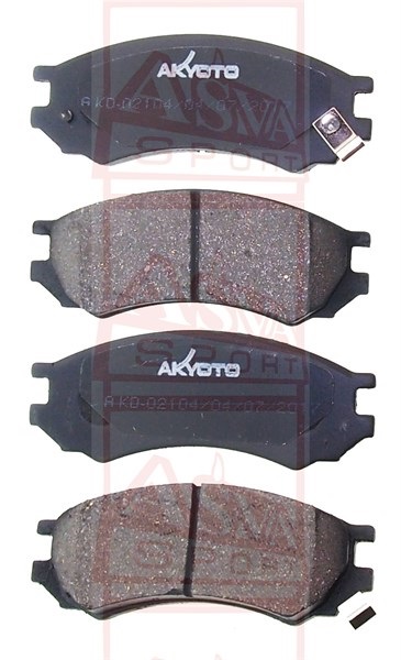 КОЛОДКИ ТОРМОЗНЫЕ ДИСКОВЫЕ ПЕРЕДНИЕ AKD-02104