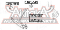 РЫЧАГ ПЕРЕДНИЙ НИЖНИЙ ПРАВЫЙ 1124-009