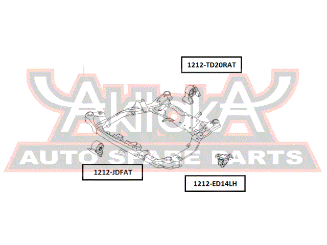 ПОДУШКА ДВИГАТЕЛЯ ЗАДНЯЯ 1212-TD20RAT