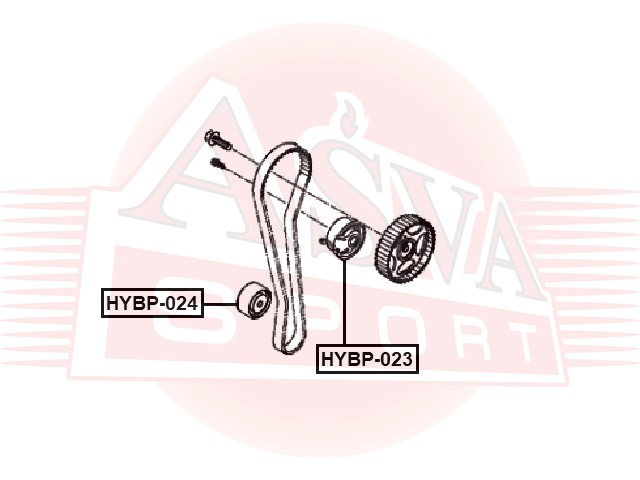 РОЛИК НАТЯЖНОЙ HYBP-023