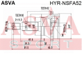 ШРУС НАРУЖНЫЙ ЗАДНИЙ 23x60x30 HYR-NSFA52