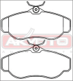 КОЛОДКИ ТОРМОЗНЫЕ ДИСКОВЫЕ ПЕРЕДНИЕ AKD-0295