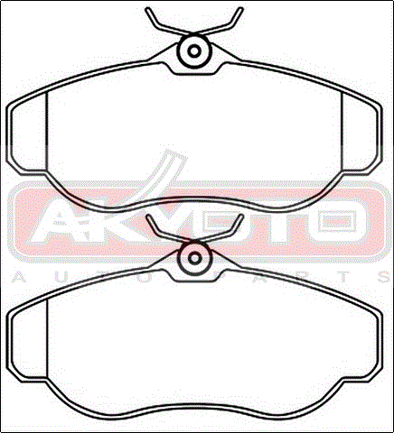 КОЛОДКИ ТОРМОЗНЫЕ ДИСКОВЫЕ ПЕРЕДНИЕ AKD-0295