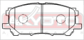 КОЛОДКИ ТОРМОЗНЫЕ ДИСКОВЫЕ ПЕРЕДНИЕ AKD-1497
