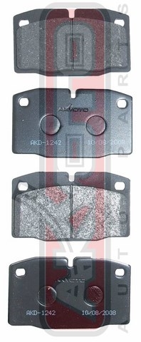 КОЛОДКИ ТОРМОЗНЫЕ ДИСКОВЫЕ ЗАДНИЕ AKD-1242
