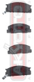 КОЛОДКИ ТОРМОЗНЫЕ ДИСКОВЫЕ ПЕРЕДНИЕ AKD-1218