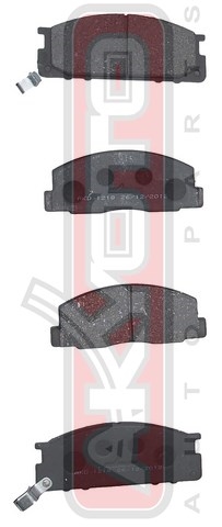 КОЛОДКИ ТОРМОЗНЫЕ ДИСКОВЫЕ ПЕРЕДНИЕ AKD-1218
