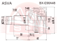 ШРУС НАРУЖНЫЙ 33X64.8X30 BX-E90A48