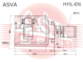ШРУС ВНУТРЕННИЙ ЛЕВЫЙ 36X36.2X31 HYIL-EN