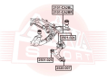 САЙЛЕНТБЛОК ЗАДНИЙ ПЕРЕДНЕГО РЫЧАГА С КРОНШТЕЙНОМ ЛЕВЫЙ 2101-CA2BL