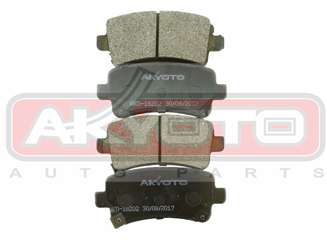 КОЛОДКИ ТОРМОЗНЫЕ ДИСКОВЫЕ ЗАДНИЕ AKD-18202