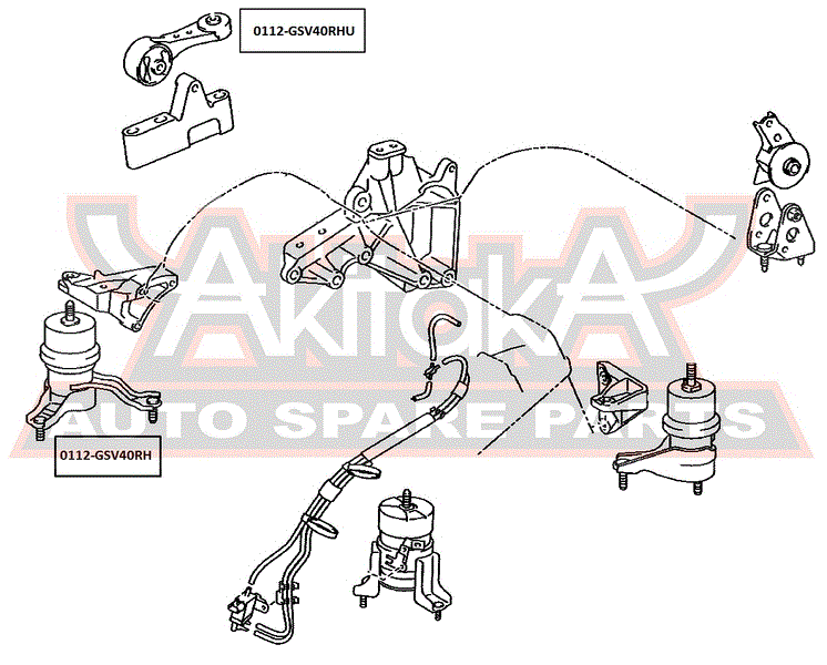 ПОДУШКА ДВИГАТЕЛЯ ПРАВАЯ 0112-GSV40RHU