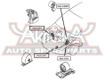 ПОДУШКА ДВИГАТЕЛЯ ЗАДНЯЯ MT 0412-CURMT