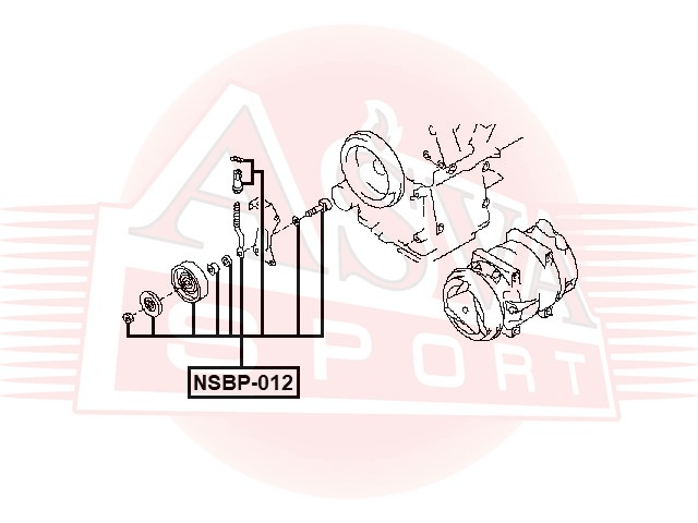 РОЛИК НАТЯЖНОЙ NSBP-012